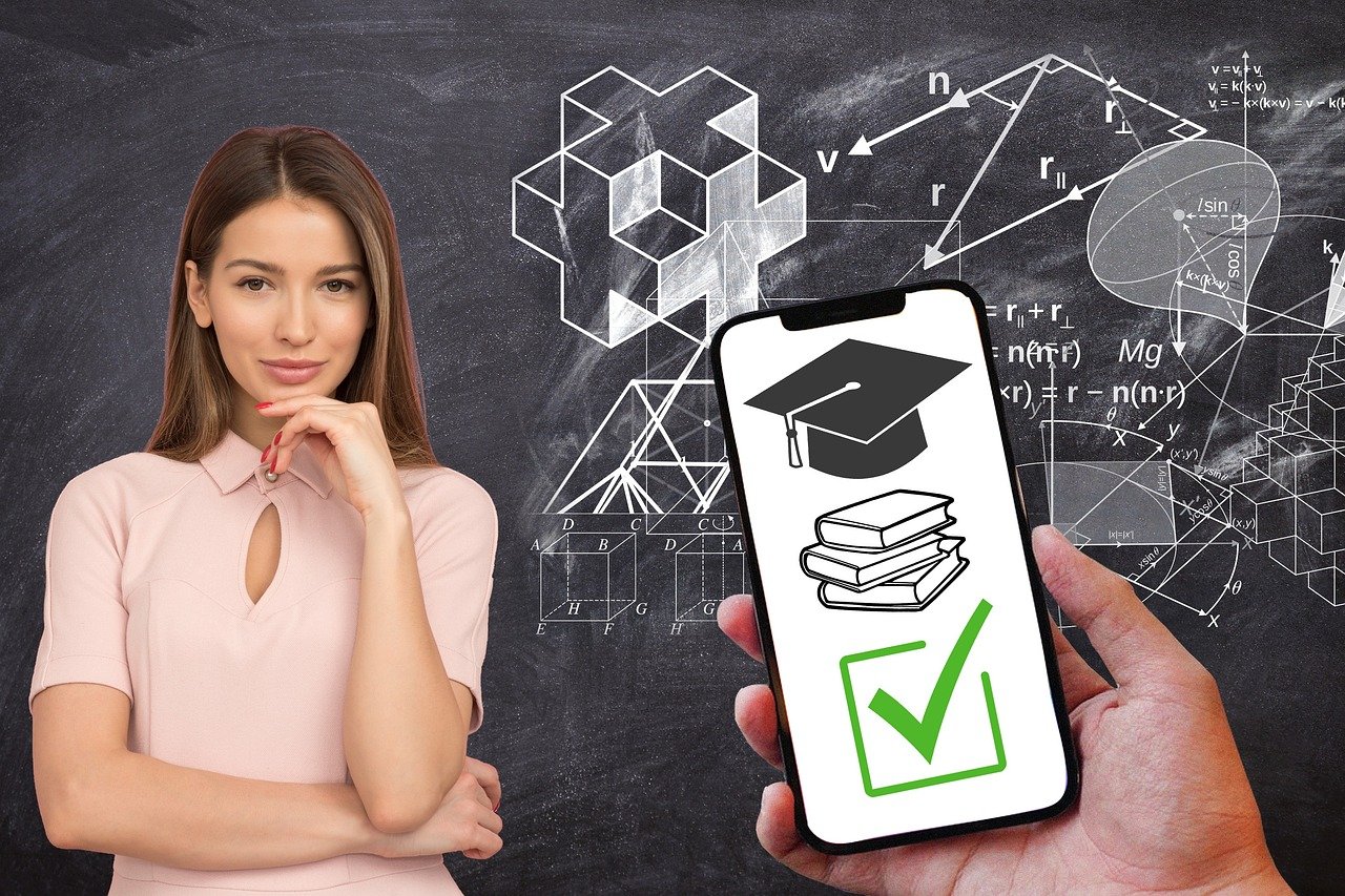 person choosing AI software online